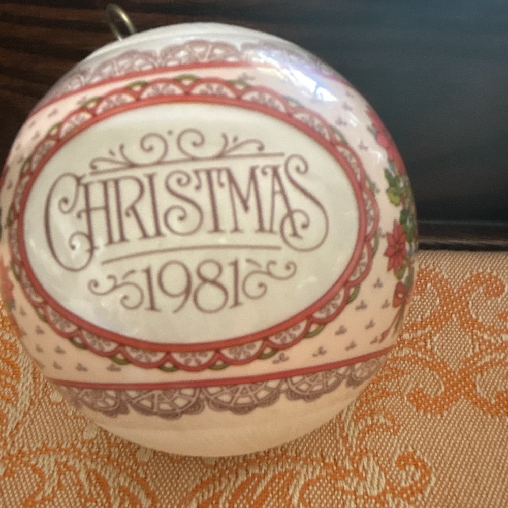 Vintage Hallmark 1981 Grandmother Satin Christmas Ornament Unbreakable No Box